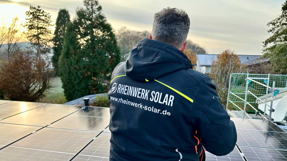 Nils Wessel von der RheinBerg Solar GmbH